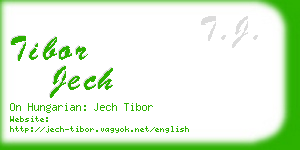 tibor jech business card